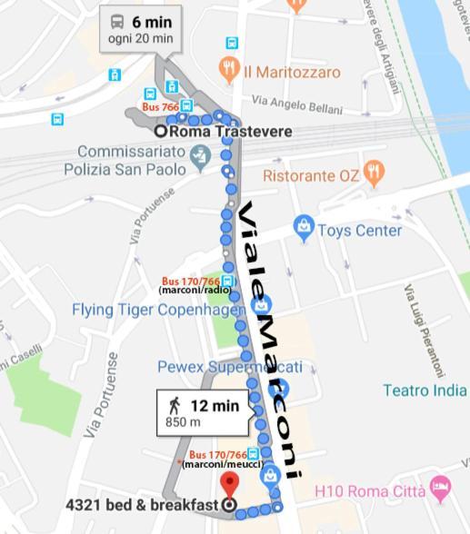 4321 B&B Stazione Trastevere 로마 외부 사진